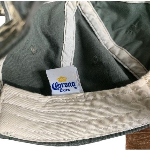 Corona Extra Army Green Cap Adjustable Vented Hat Relax Responsibly Unisex - Picture 6 of 9